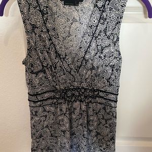 Black and white shirt